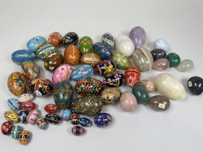 A collection of approximately 50 painted...
