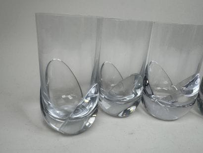 DAUM France.
Modèle COROLLE.
Série de 6 verres...