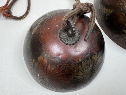 TIBET, early 20th century.
Three copper bells...