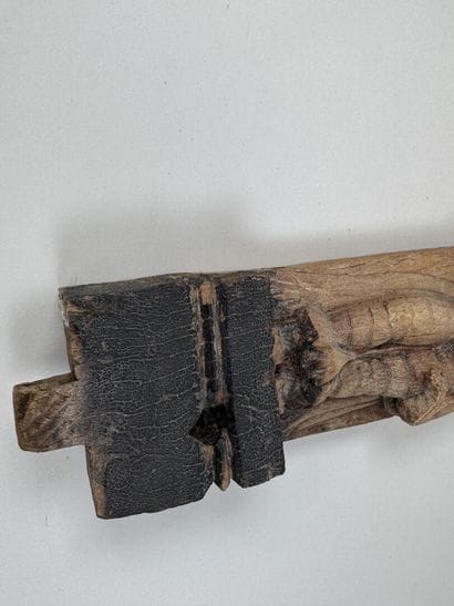 ASIE, XXe.
Élément en bois sculpté.
44 x...