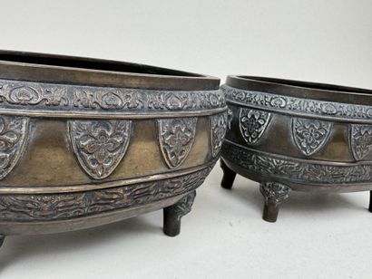 JAPAN - MEIJI period (1868 - 1912). 
Pair...