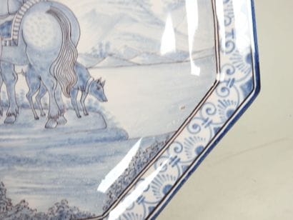 Nevers, Manufacture d'Antoine MONTAGNON (1838-1899).
Plat...