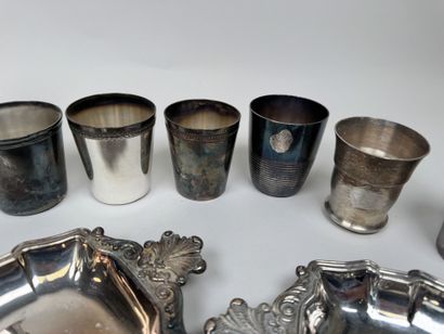 CHRISTOFLE and others.
Set of 6 silver-plated...