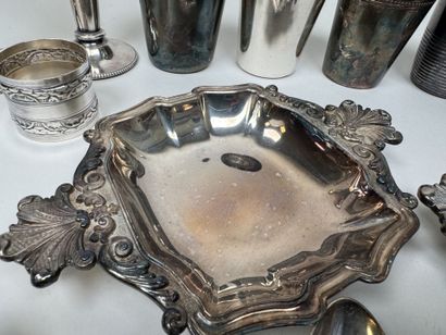 CHRISTOFLE and others.
Set of 6 silver-plated...