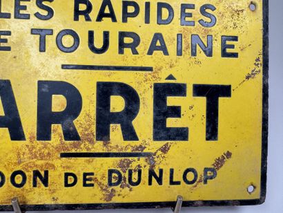 Plaque émaillée publicitaire 