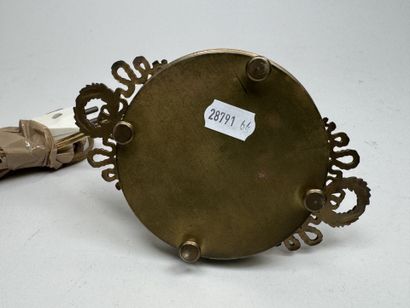 Small candlestick made of chiseled bronze...