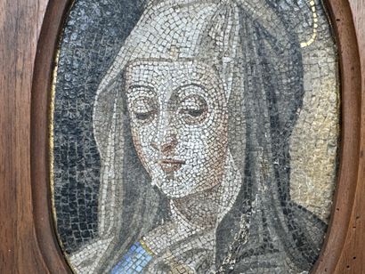 École fin XIXe-début XXe.
Vierge.
Plaque...