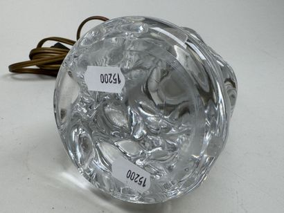 BACCARAT.
Petit pied de lampe en cristal...