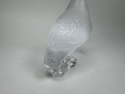 LALIQUE France.
Partridge.
Molded, pressed,...