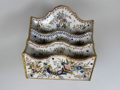 Large wall-mounted letter holder made of...