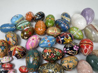 A collection of approximately 50 painted...