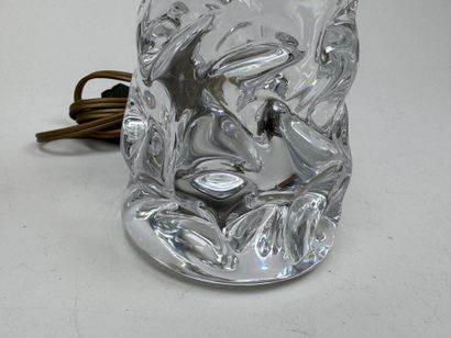 BACCARAT.
Petit pied de lampe en cristal...