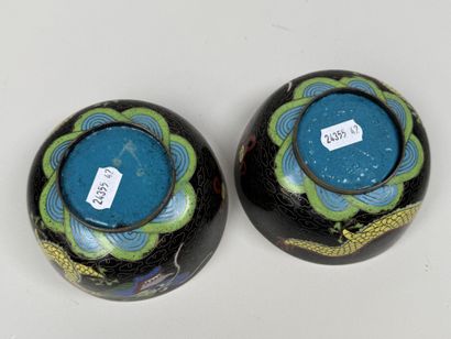 ASIA, 20th century.
Pair of footed bowls...