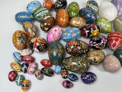 A collection of approximately 50 painted...