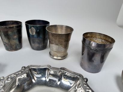 CHRISTOFLE and others.
Set of 6 silver-plated...