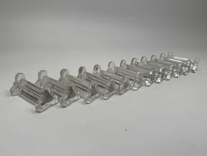 Set of 12 knife holders made of molded and...