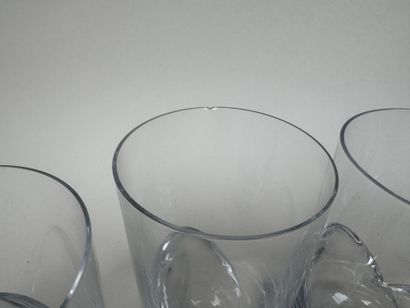 DAUM France.
Modèle COROLLE.
Série de 6 verres...