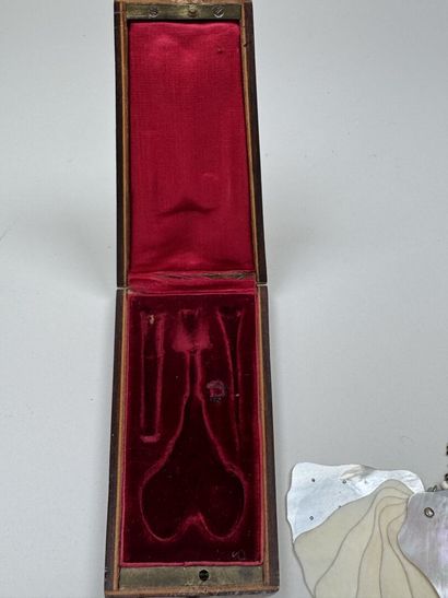 Set includes:
- a small dance card case made...