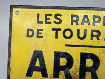 Plaque émaillée publicitaire 