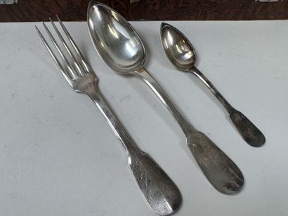 CHRISTOFLE.
Ménagère en métal argenté modèle...
