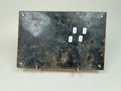 Plaque émaillée publicitaire 