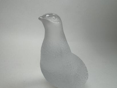 LALIQUE France.
Partridge.
Molded, pressed,...