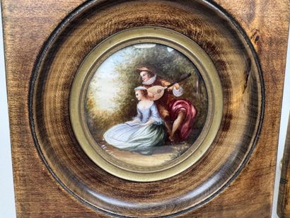 School, 20th century.
Romantic scene and...