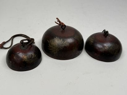 TIBET, early 20th century.
Three copper bells...