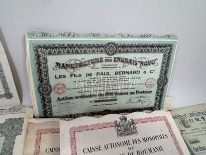 Large collections of stocks and bonds.
1920s–1930s.
(minor...