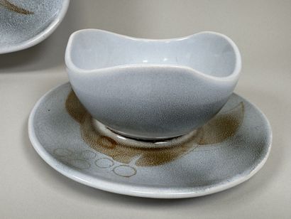 NIDERVILLER.
BEAUPRE Set.
A polychrome ceramic...