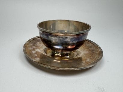 RAVINET D'ENFER.
Gravy boat on a silver plated...