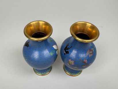 ASIA, 20th century.
Pair of small baluster...