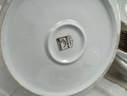 Sologne Porcelain - LAMOTTE.
White and gold...