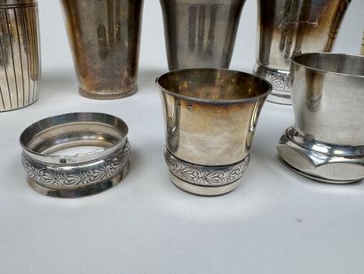 CHRISTOFLE and others.
Set of 5 silver-plated...