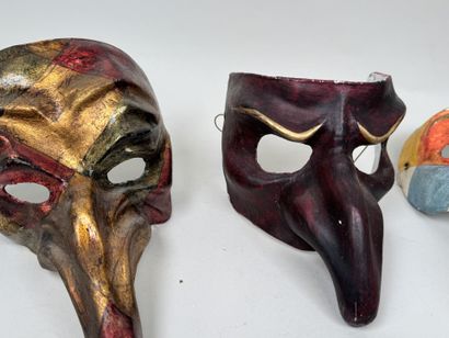 VENICE, 20th century.
Collection of 8 masks...