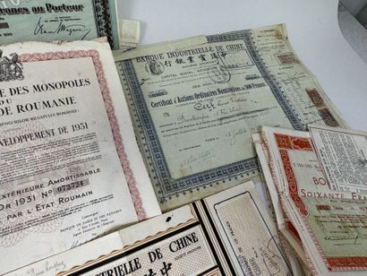 Large collections of stocks and bonds.
1920s–1930s.
(minor...