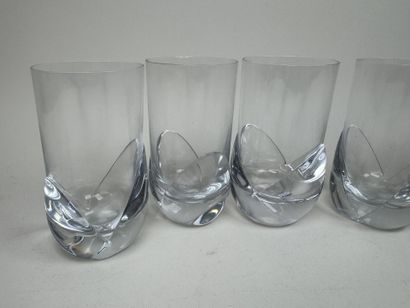 DAUM France.
Modèle COROLLE.
Série de 6 verres...