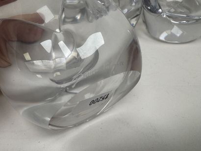 DAUM France.
Modèle COROLLE.
Série de 6 verres...