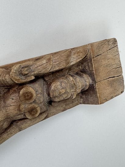 ASIE, XXe.
Élément en bois sculpté.
44 x...