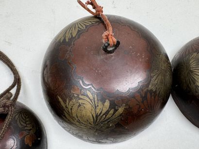 TIBET, early 20th century.
Three copper bells...