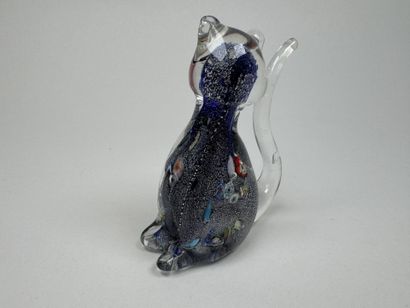 MURANO.
Petit sujet figurant un chat en verre...