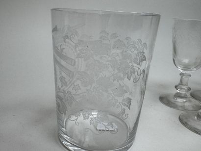 Set includes:
- A large crystal tumbler engraved...