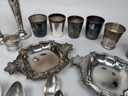 CHRISTOFLE and others.
Set of 6 silver-plated...