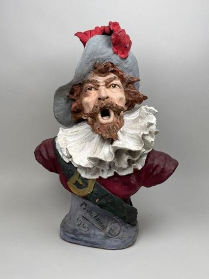 BOULAND, early 20th century.
Theatrical figure.
Large...