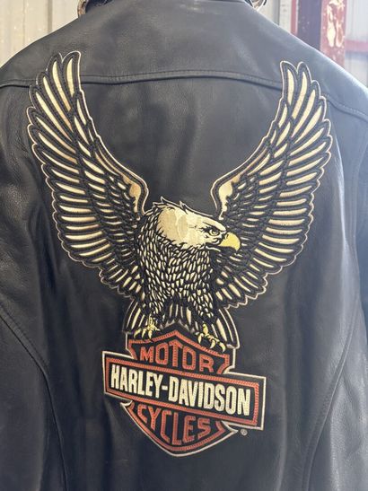 HARLEY DAVIDSON.
Leather jacket.
Size L.
(Damaged...