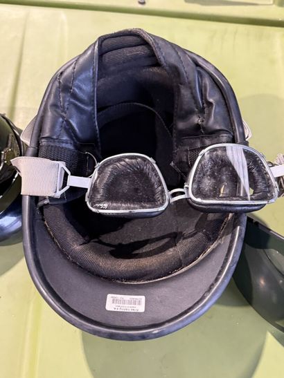 Set of two helmets and one visor, including...