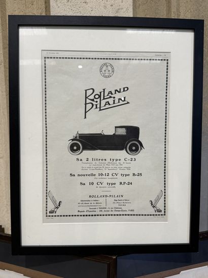Set of three framed ROLLAND PILAIN posters.
Reprints.
78...