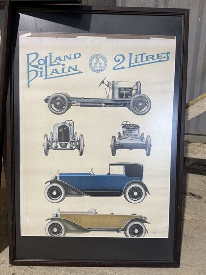 Set of three framed ROLLAND PILAIN posters.
Reprints.
78...