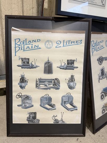 Set of three framed ROLLAND PILAIN posters.
Reprints.
78...