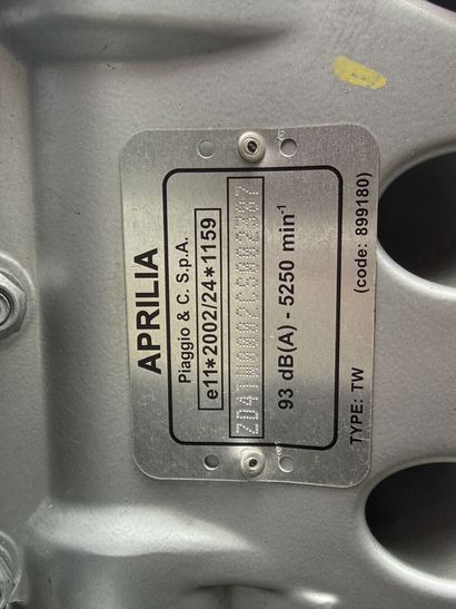 APRILLA 125 RS4
August 13, 2015

Type: TW000
Serial...